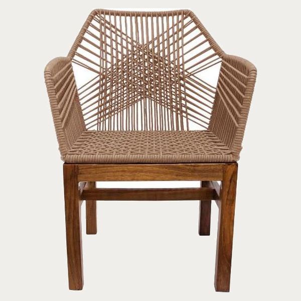 Sillón de cuerda para exterior